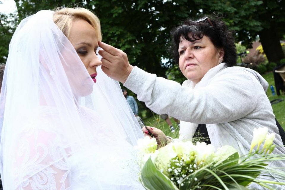 Petra Hřebíčková jako nevěsta Petra Hřebíčková jako nevěsta