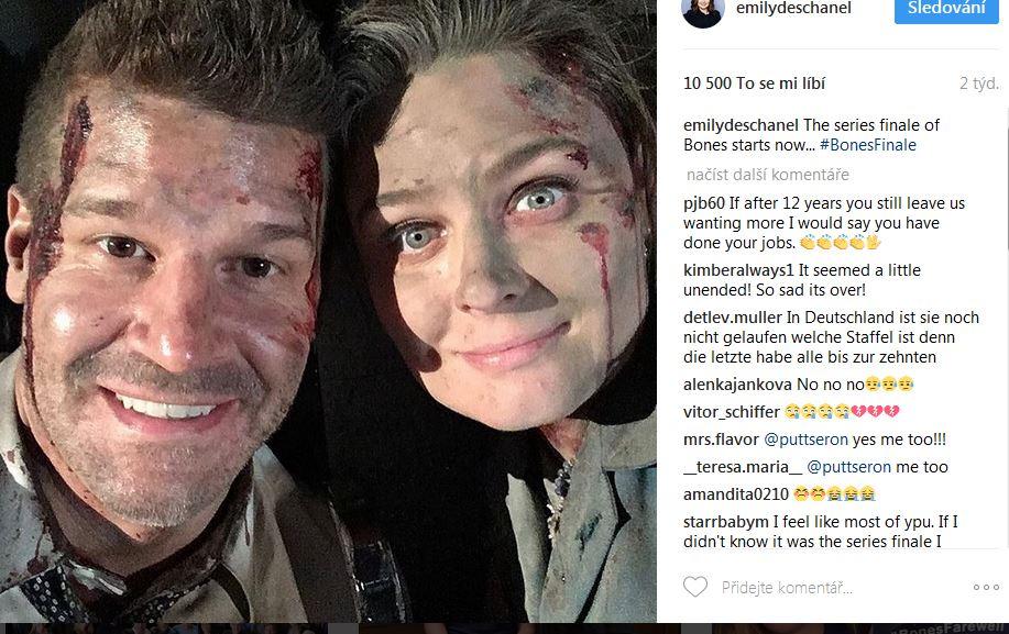 Jedna z posledních selfies z natáčení poslední řady Jedna z posledních selfies z natáčení poslední řady