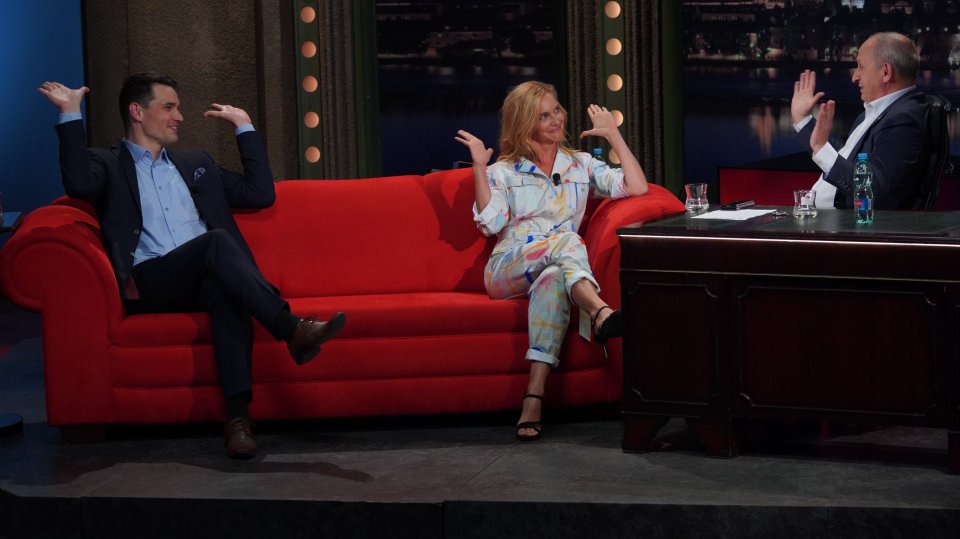 Daniel Stach a Hana Vagnerová u Jana Krause Daniel Stach a Hana Vagnerová u Jana Krause