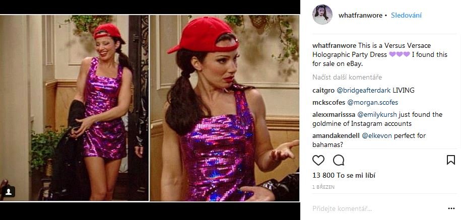 Fran Drascher nosí šaty Versus Versace Fran Drascher nosí šaty Versus Versace
