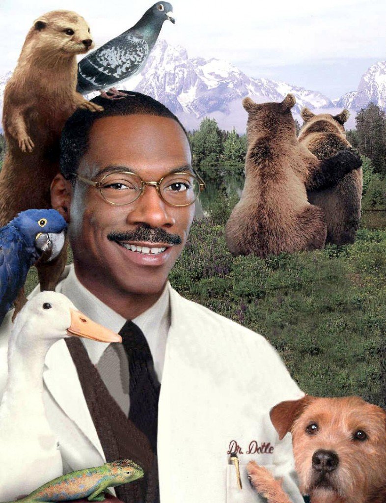 Záběry z filmu Dr. Dolittle - v hlavní roli Eddie Murphy Záběry z filmu Dr. Dolittle - v hlavní roli Eddie Murphy