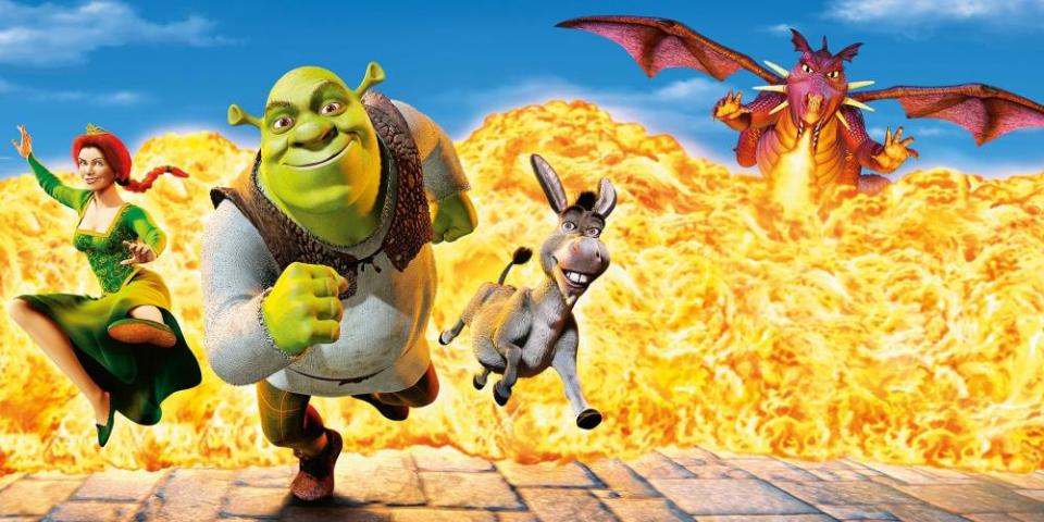 4) Shrek (2001) – Nahláškovaná komedie s depresivním zlobrem a jeho ukecaným oslím kámošem 4) Shrek (2001) – Nahláškovaná komedie s depresivním zlobrem a jeho ukecaným oslím kámošem