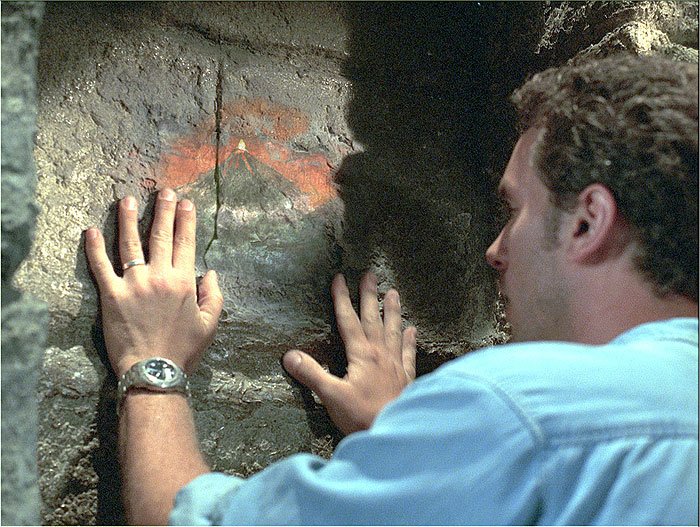 Záběry z filmu Nebezpečná sopka Záběry z filmu Nebezpečná sopka