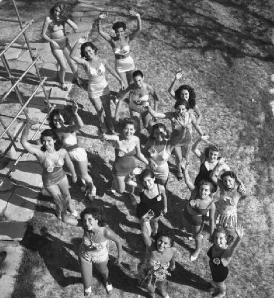Soutěžíci Miss Italia 1950 v celé své kráse Soutěžíci Miss Italia 1950 v celé své kráse