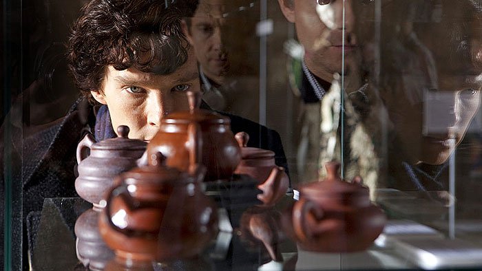 Záběry z filmu Sherlock Holmes: Slepý bankéř Záběry z filmu Sherlock Holmes: Slepý bankéř