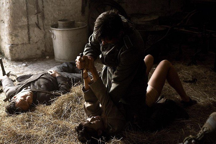 Záběry z filmu Síla odvahy Záběry z filmu Síla odvahy