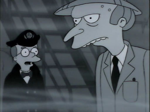 Mr. Burns se v jedné z epizod ptá Smitherse, co by říkal na to vzít Marge na loď plnou námořníků. Smithers, jakožto tajný gay, odpoví něco ve smyslu, že ženy a námořníci k sobě nepasují. Námořníky ovšem v originále pojmenuje sea-men. SEA-MEN. Mr. Burns se v jedné z epizod ptá Smitherse, co by říkal na to vzít Marge na loď plnou námořníků. Smithers, jakožto tajný gay, odpoví něco ve smyslu, že ženy a námořníci k sobě nepasují. Námořníky ovšem v originále pojmenuje sea-men. SEA-MEN.