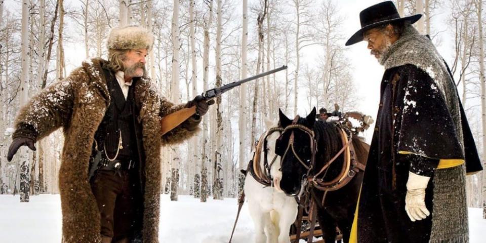 3) Osm hrozných – vypiplaný western Quentina Tarantina, v němž si jde po krku osm nedůvěryhodných postav 3) Osm hrozných – vypiplaný western Quentina Tarantina, v němž si jde po krku osm nedůvěryhodných postav