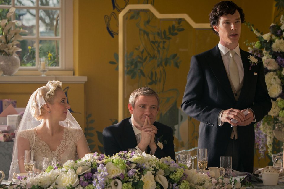 Záběry z filmu Sherlock: Znamení tří Záběry z filmu Sherlock: Znamení tří