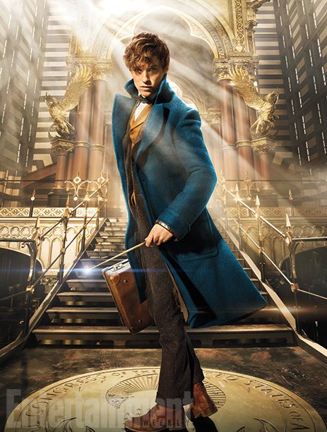 Eddie Redmayne jako Mlok Scamander Eddie Redmayne jako Mlok Scamander