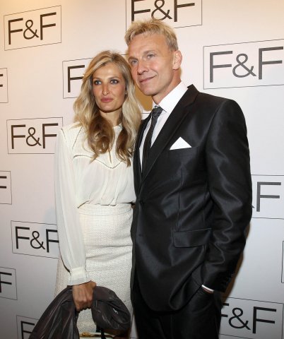 Martin Maxa a topmodelka Tereza Maxová na přehlídce v Londýně Martin Maxa a topmodelka Tereza Maxová na přehlídce v Londýně