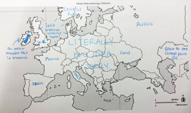 Jak Američané znají Evropu - Obrázek 1 Jak Američané znají Evropu - Obrázek 1
