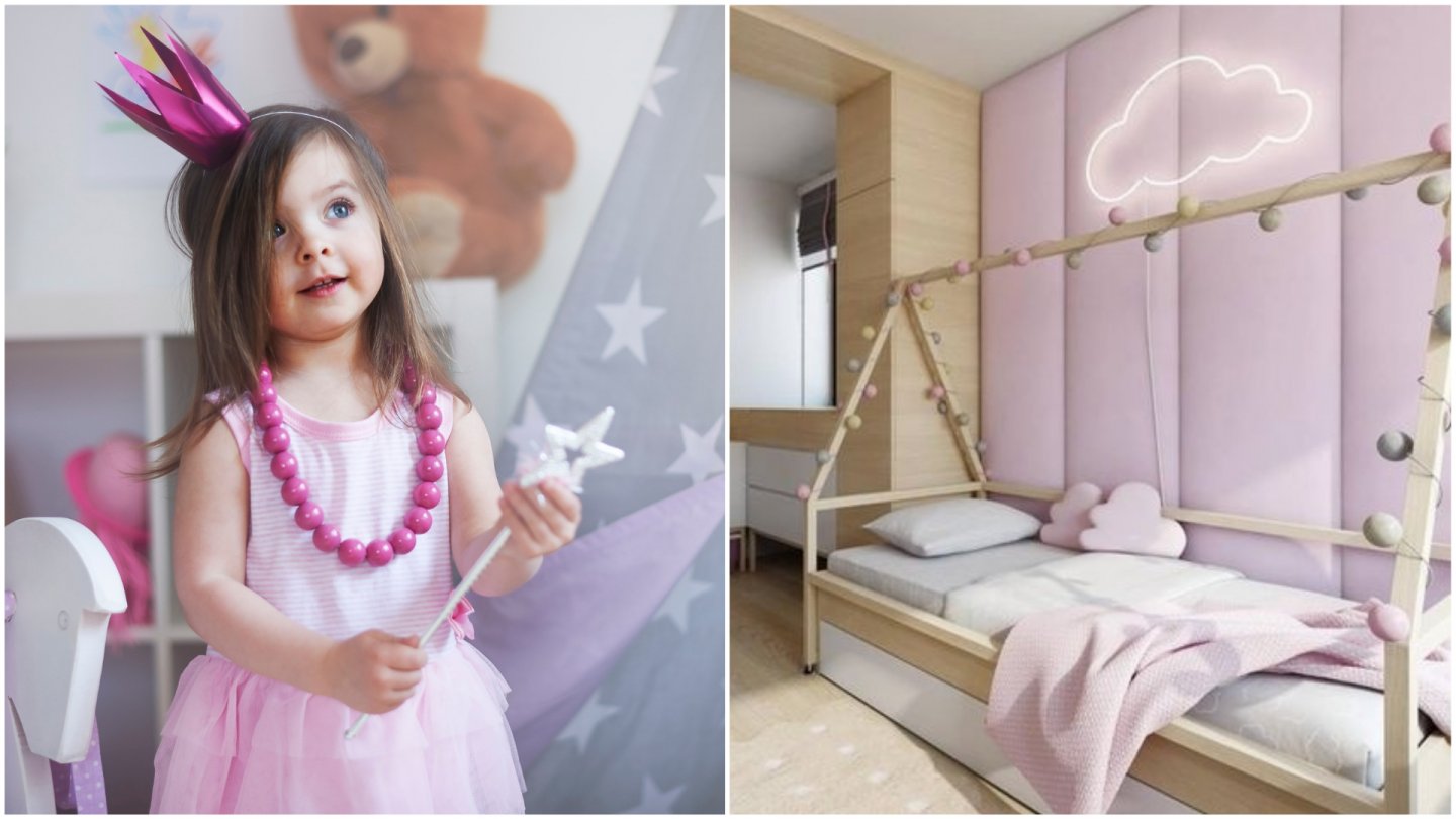 Vytvořte dokonalý dětský pokoj pro princezny. Vytvořte dokonalý dětský pokoj pro princezny.