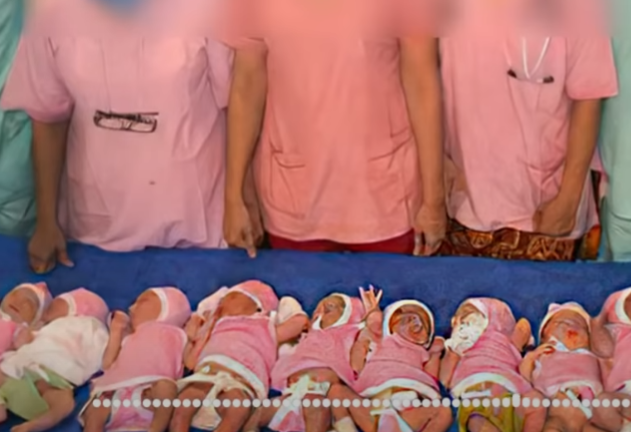 Matka porodila 10 dětí naráz 4 Matka porodila 10 dětí naráz 4
