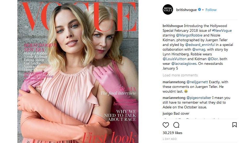 Obálka s Margot Robbie a Nicole Kidman Obálka s Margot Robbie a Nicole Kidman
