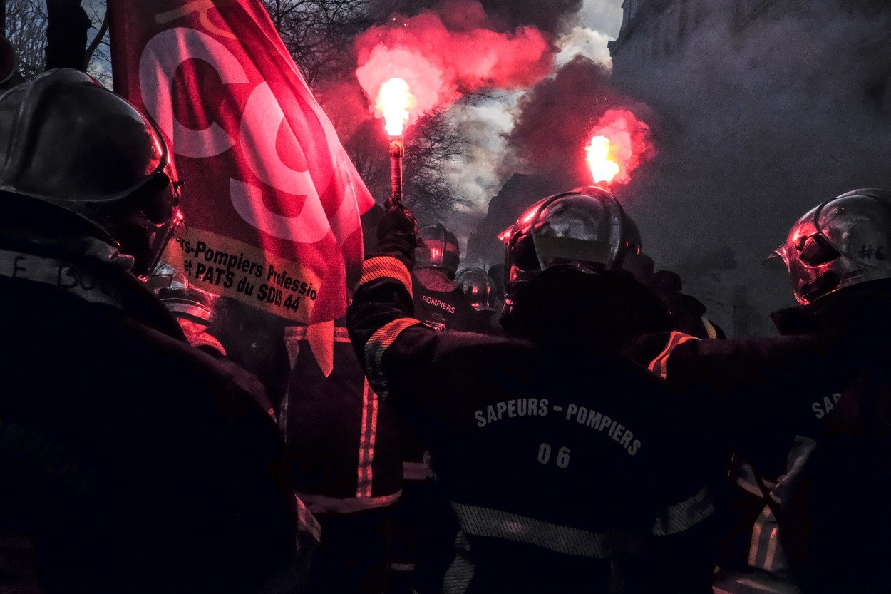 Hasiči protestovali za vyšší plat Hasiči protestovali za vyšší plat