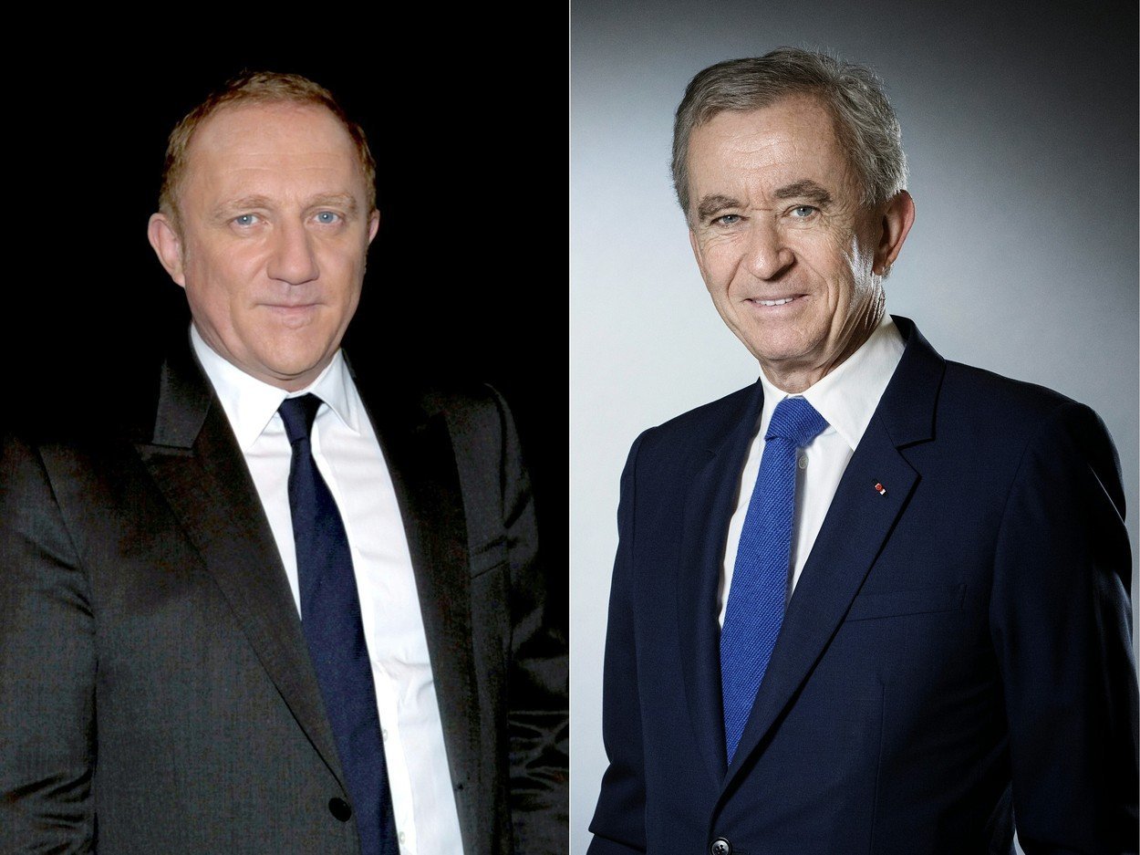 François-Henri Pinault a Bernard Arnault. François-Henri Pinault a Bernard Arnault.