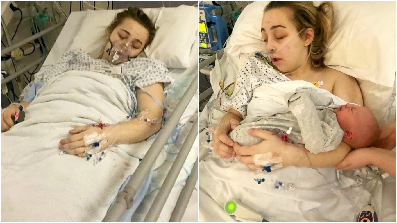 Dívka v umělém spánku porodila 7 Dívka v umělém spánku porodila 7