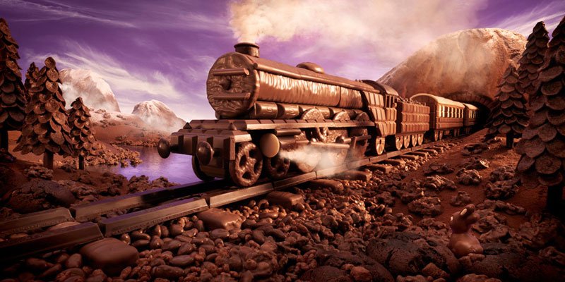 Krajinky z jídla - čokoládový expres Krajinky z jídla - čokoládový expres