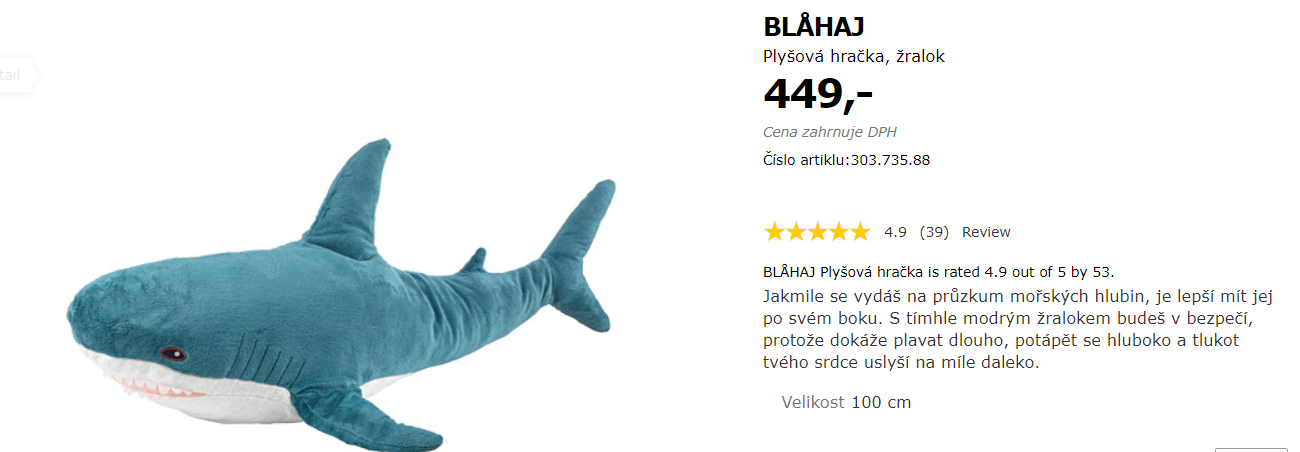 Žralok BLÅHAJ Žralok BLÅHAJ