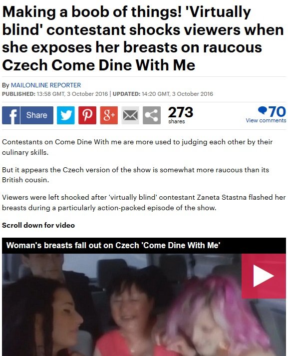 O Žanetiných prsou informoval deník Daily Mail. O Žanetiných prsou informoval deník Daily Mail.