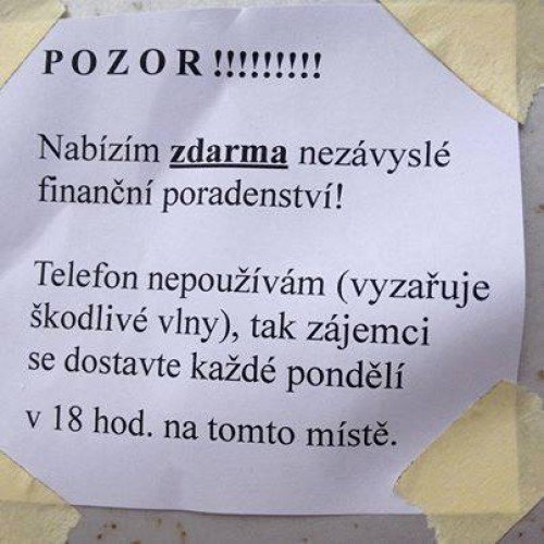 Hlavně že je to ZDARMA Hlavně že je to ZDARMA