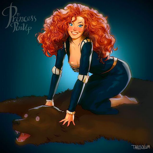 Princezna Merida z pohádky Rebelka. Princezna Merida z pohádky Rebelka.