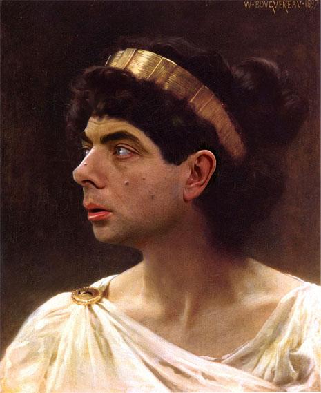 Mr. Bean digitálně zapracovaný do historických portrétů... Původně "Irene" William Adolphe Bouguereau Mr. Bean digitálně zapracovaný do historických portrétů... Původně "Irene" William Adolphe Bouguereau