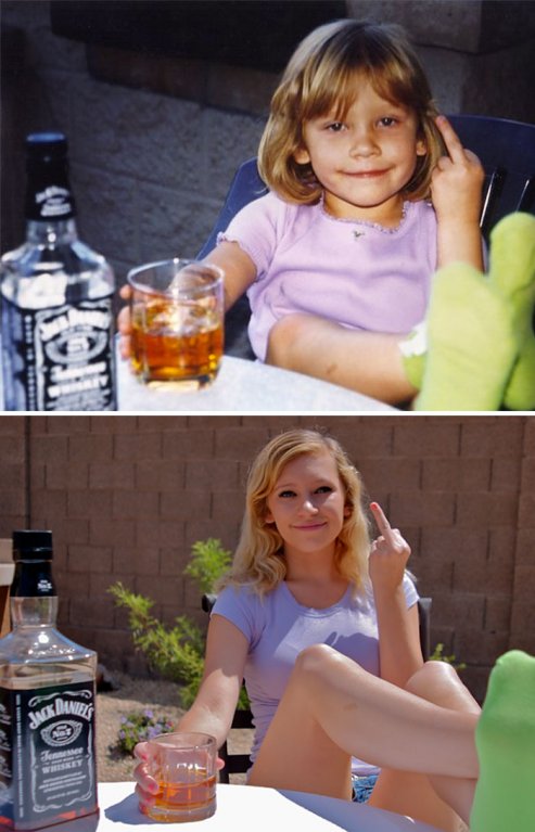 Jak šel čas... Láska k alkoholu od dětství... Jak šel čas... Láska k alkoholu od dětství...