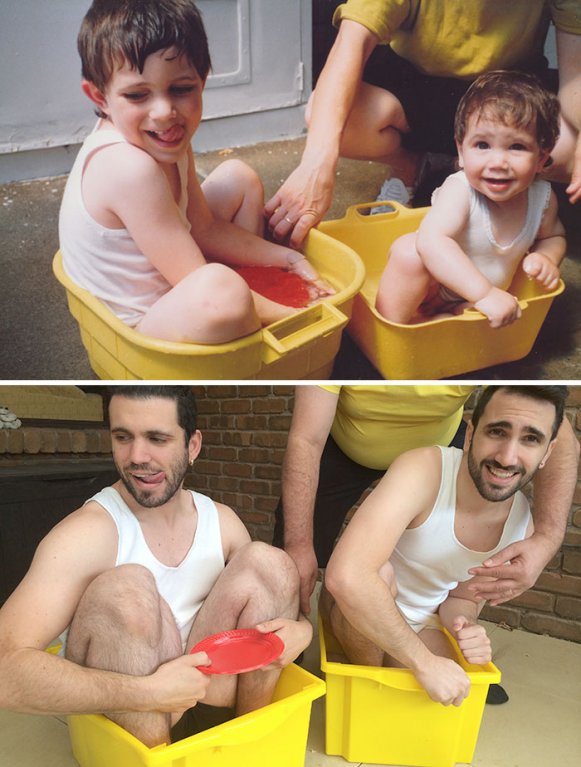 Jak šel čas... Sourozenci po letech... Hygiena v kýblu.. Jak šel čas... Sourozenci po letech... Hygiena v kýblu..
